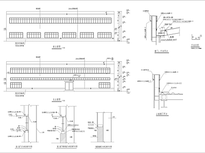 轻钢厂房建筑 施工图 工业建筑