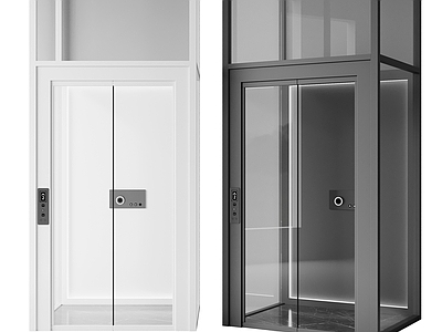 现代别墅玻璃电梯