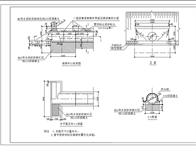 涵洞结构节点详图 施工图