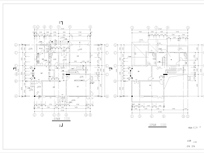 法式别墅建筑 施工图