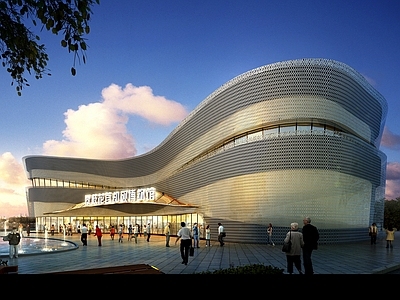 现代展览馆建筑 博物馆建筑