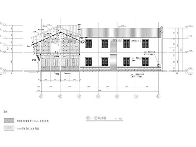 江西仿古商业街区建筑 施工图