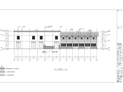 江西仿古商业街区建筑 施工图