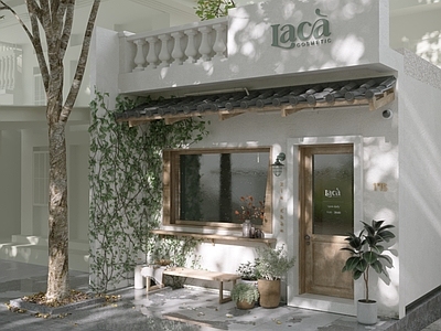 现代奶茶店门头 咖啡店门头