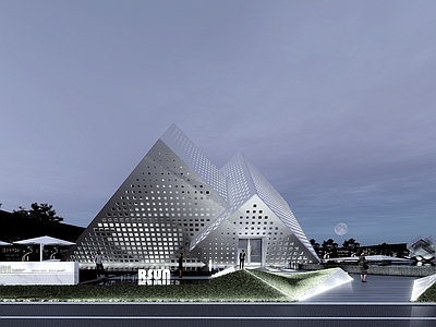 现代展览馆建筑