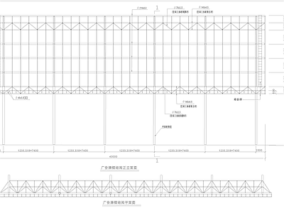 广告牌立柱 施工图