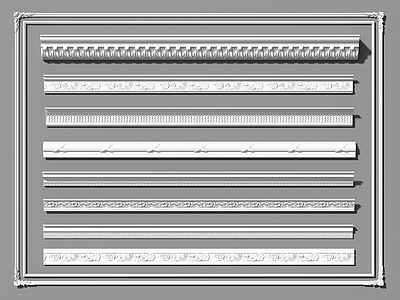 简欧石膏线 雕花线条 角线 装饰线条