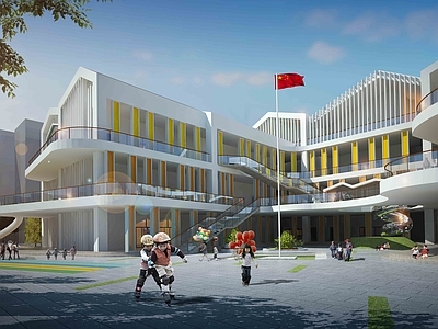 现代幼儿园 异形顶