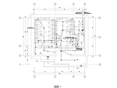 户外公园单体卫生间厕所建筑电气 施工图