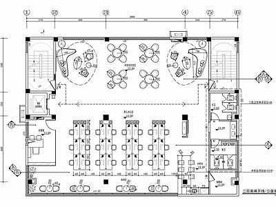 六层小型办公楼装修 施工图