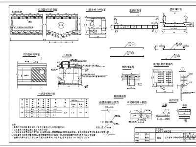 过路盖板沟结构节点详图 施工图