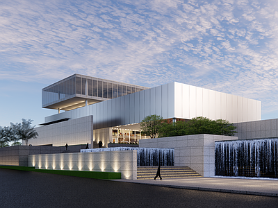 现代展览馆建筑