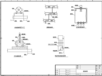 多个设备防雷接地 施工图