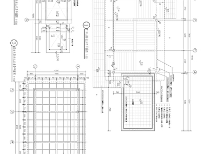 泳池设备房构架 施工图