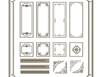 欧式雕花 石膏雕花 脚线 石膏线 柱头 装饰线 花纹 腰线