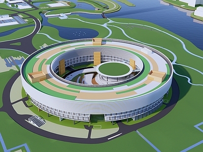 现代文教建筑展览馆建筑