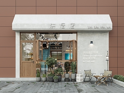 现代甜品店门头