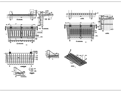斜拉钢结构雨棚平面剖面节点 施工图