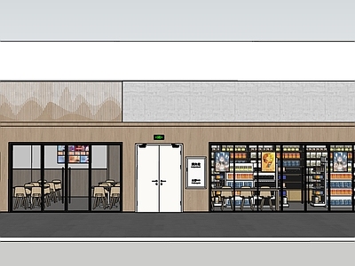 现代便利店 零食超市 员工餐厅 生活用品区