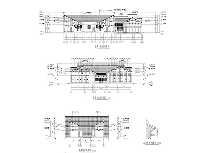 钟家宗祠古建筑 施工图 古建