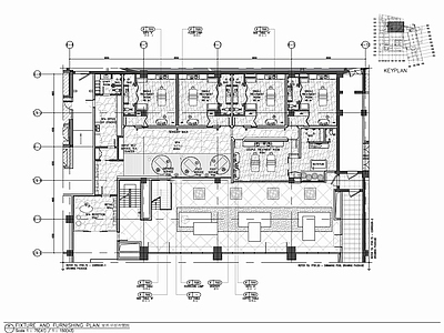 800㎡美容SPA水疗养生会所 施工图