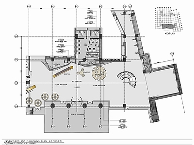 HBA酒店大堂吧室内 施工图