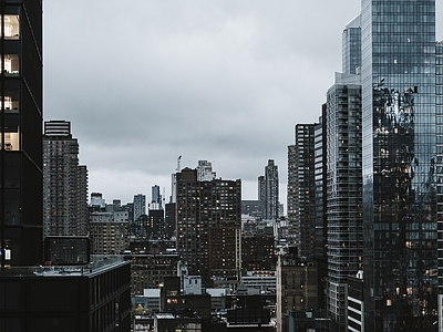 窗外傍晚外景