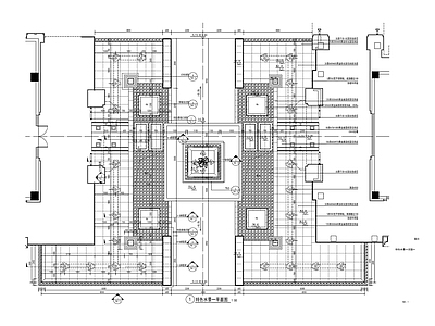 新中式示范区入口中轴水景 施工图