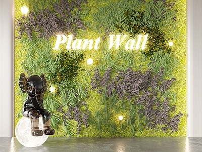 绿植墙 植物墙 植物背景墙 造型墙 办公室背景墙 雕塑