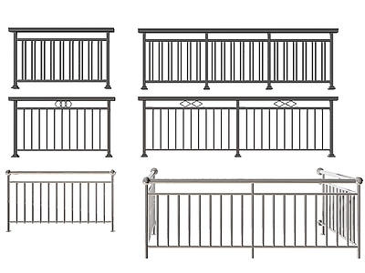 现代铁艺栏杆 护栏围栏 阳台不锈钢护栏