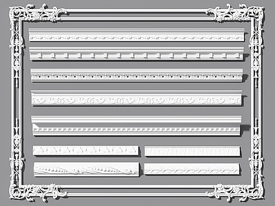 欧式石膏线 雕花线条 角线 装饰线条