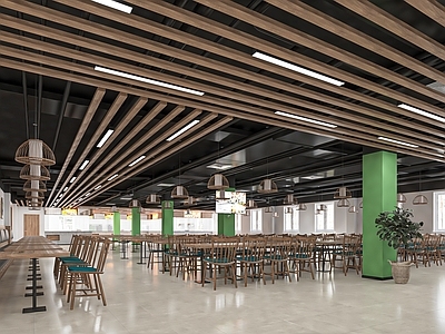 现代食堂 员工餐厅 大学食堂 大学餐厅