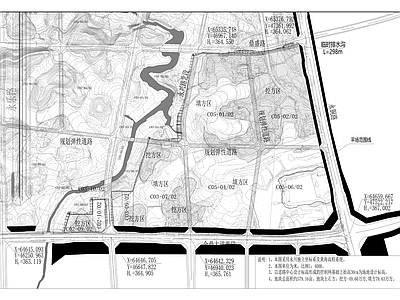 三教产业园三个地块平场工程 施工图