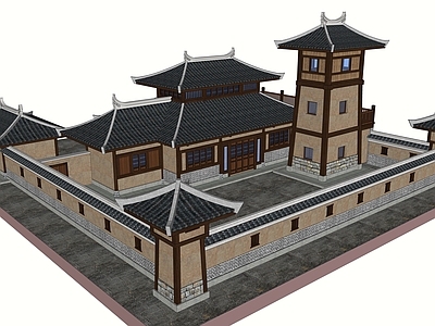 驿站碉楼建筑 施工图