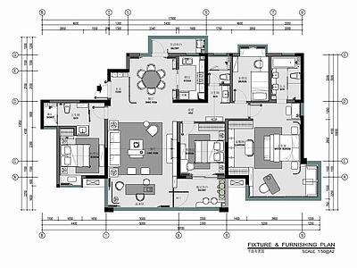 175㎡新中式大平层室内 施工图