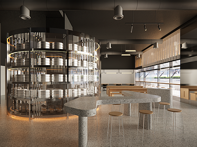 【SU悬赏模型】现代风格酒吧 啤酒店 建议用Enscape渲染
