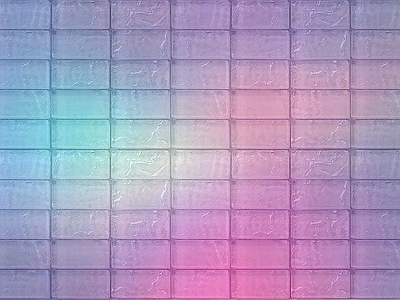 彩色渐变玻璃砖