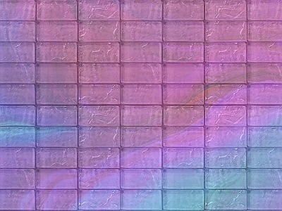 彩色渐变玻璃砖