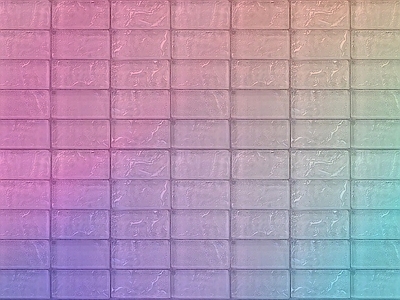 彩色渐变玻璃砖