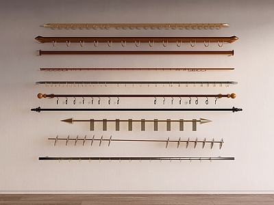 现代窗帘杆组合 杆 金属杆 罗马杆 金属杆