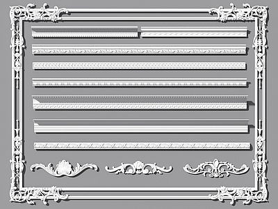 简欧石膏线 雕花 角花 雕花线条 角线 装饰线条