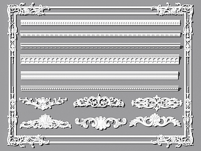 简欧石膏线 雕花 角花 雕花线条 角线 装饰线条