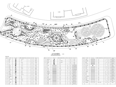公园园林绿化平面图
