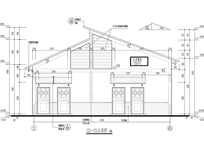 新中式公共厕所建筑 施工图