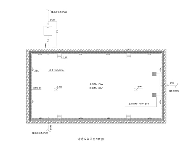 其他平面图 泳池设备平面 布置图 施工图