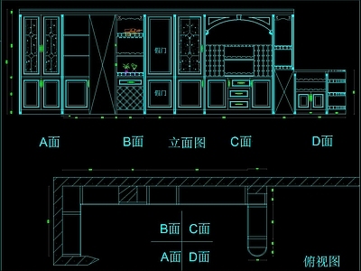 酒柜 施工图 柜类 家具节点详图