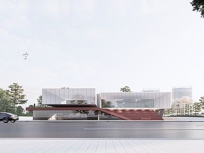 现代展览馆建筑