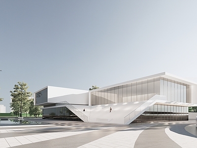 现代展览馆建筑