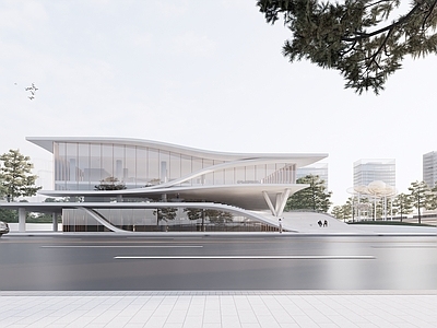 现代展览馆建筑