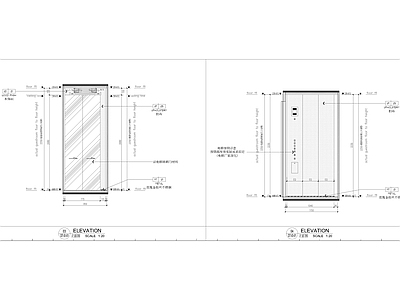 电梯轿厢节点大样 施工图
